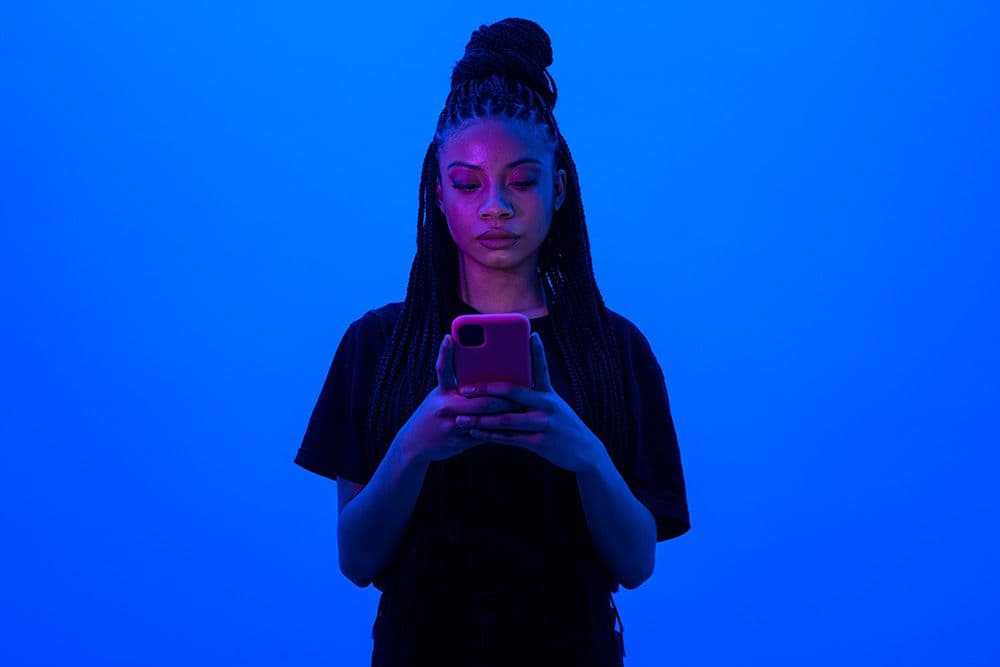 The woman with the phone