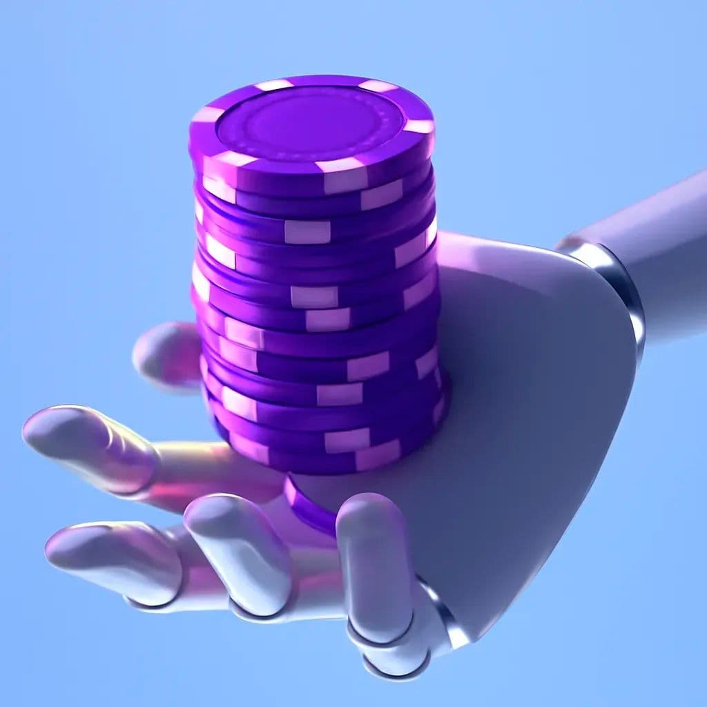 poker chips in your hand