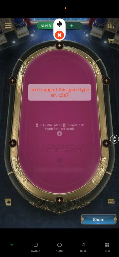 Poker-Eye unsupported format warning